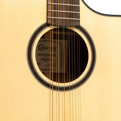 Crafter ABLE G600CE N12 – 12-strenget Grand Auditorium western guitar med pickup