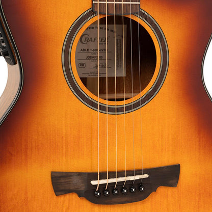 Crafter ABLE T600CE VTG – Orchestra western guitar med cutaway og pickup