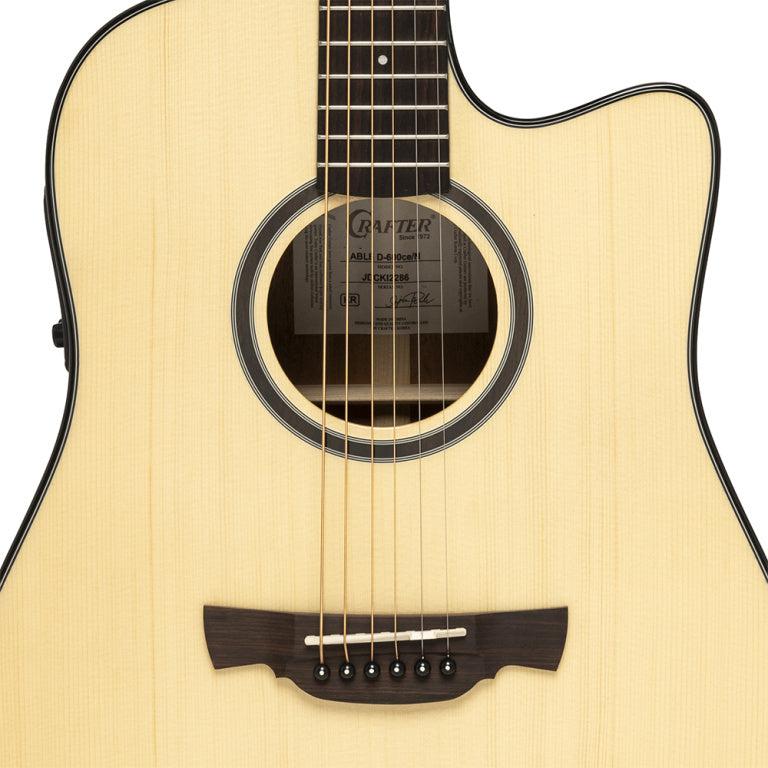 Crafter Able D600CE N – Elektrisk western-guitar med massivt Engelmann-grandæk