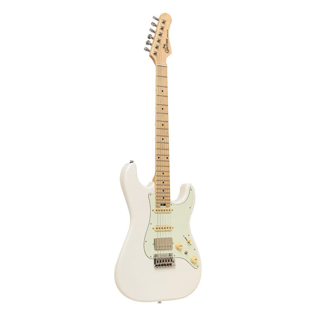 Crafter CHARLOTE SM OW – S-style elguitar HSS med gigbag (Olympic White)