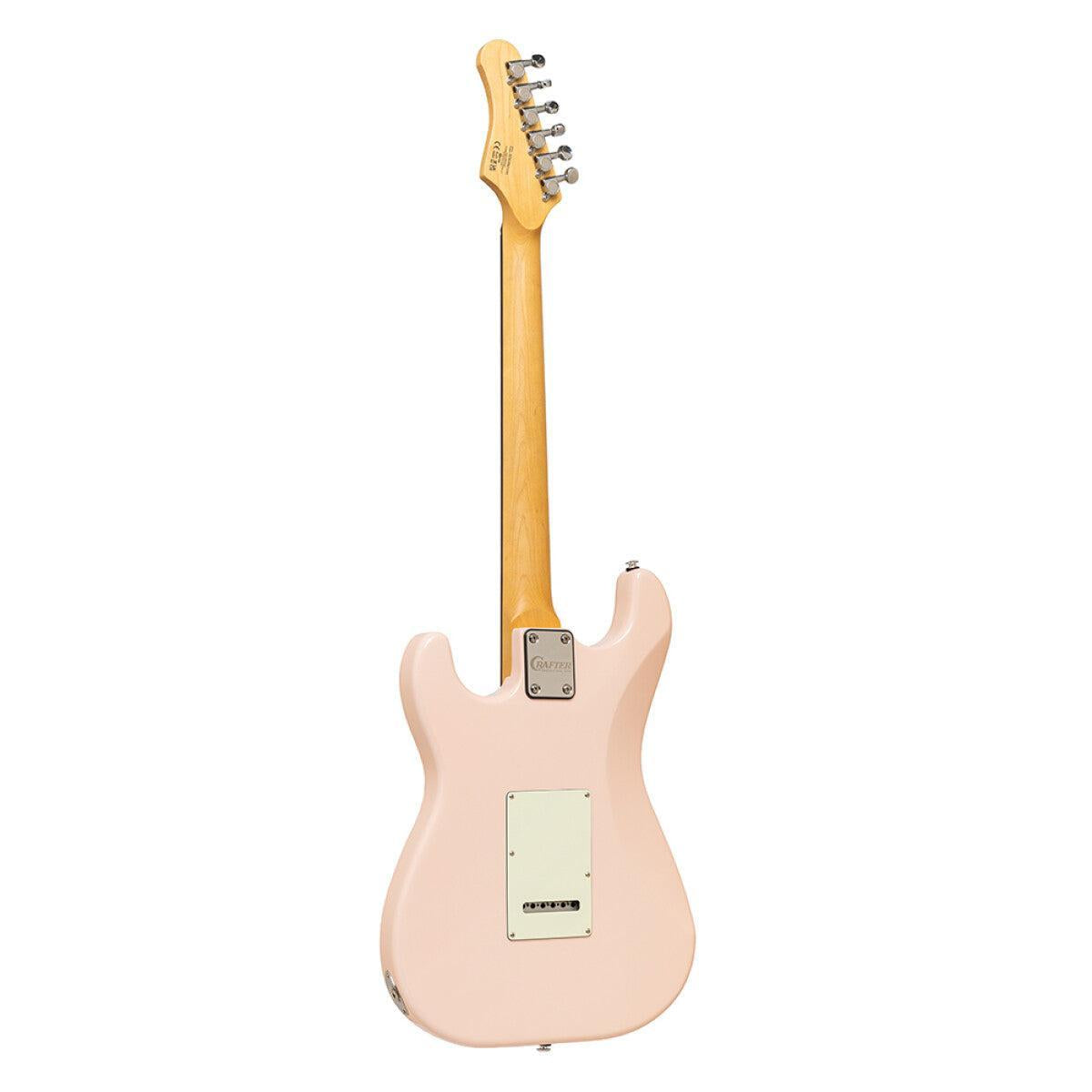 Crafter CHARLOTE SR SP – S-style elguitar HSS med gigbag (Seoul Pink)