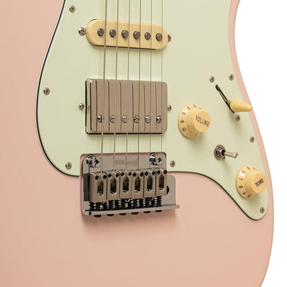 Crafter CHARLOTE SR SP – S-style elguitar HSS med gigbag (Seoul Pink)