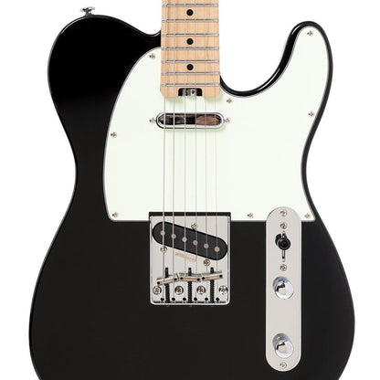 Crafter CHARLOTE TM CBK – T-style elguitar med gigbag (Cosmic Black)