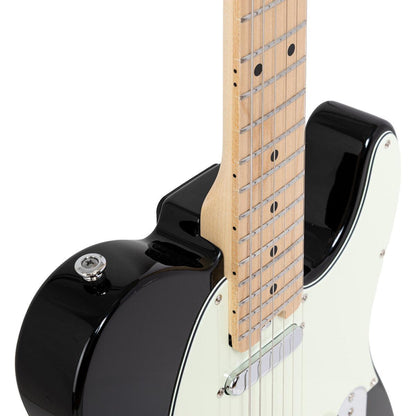 Crafter CHARLOTE TM CBK – T-style elguitar med gigbag (Cosmic Black)
