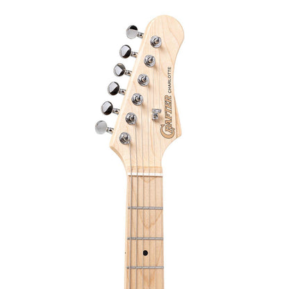 Crafter CHARLOTE TM CBK – T-style elguitar med gigbag (Cosmic Black)