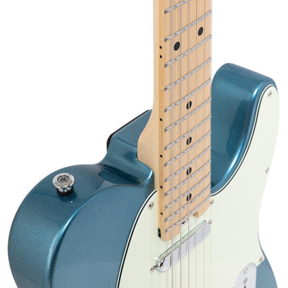 Crafter CHARLOTE TM LPB – T-style elguitar med gigbag (Lake Placid Blue)