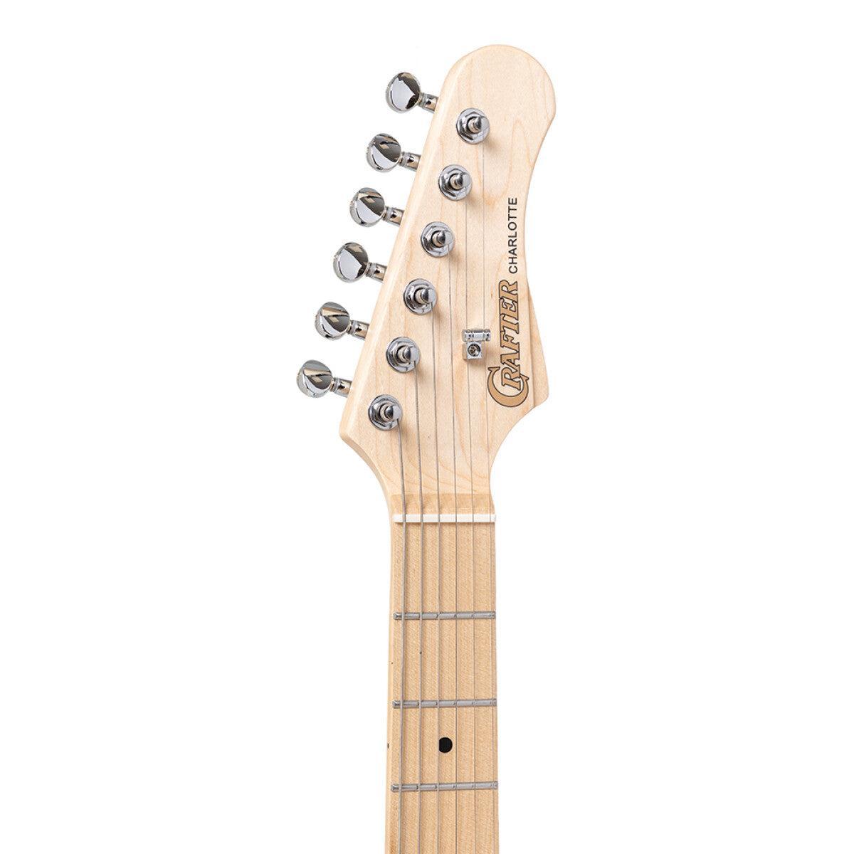 Crafter CHARLOTE TM LPB – T-style elguitar med gigbag (Lake Placid Blue)