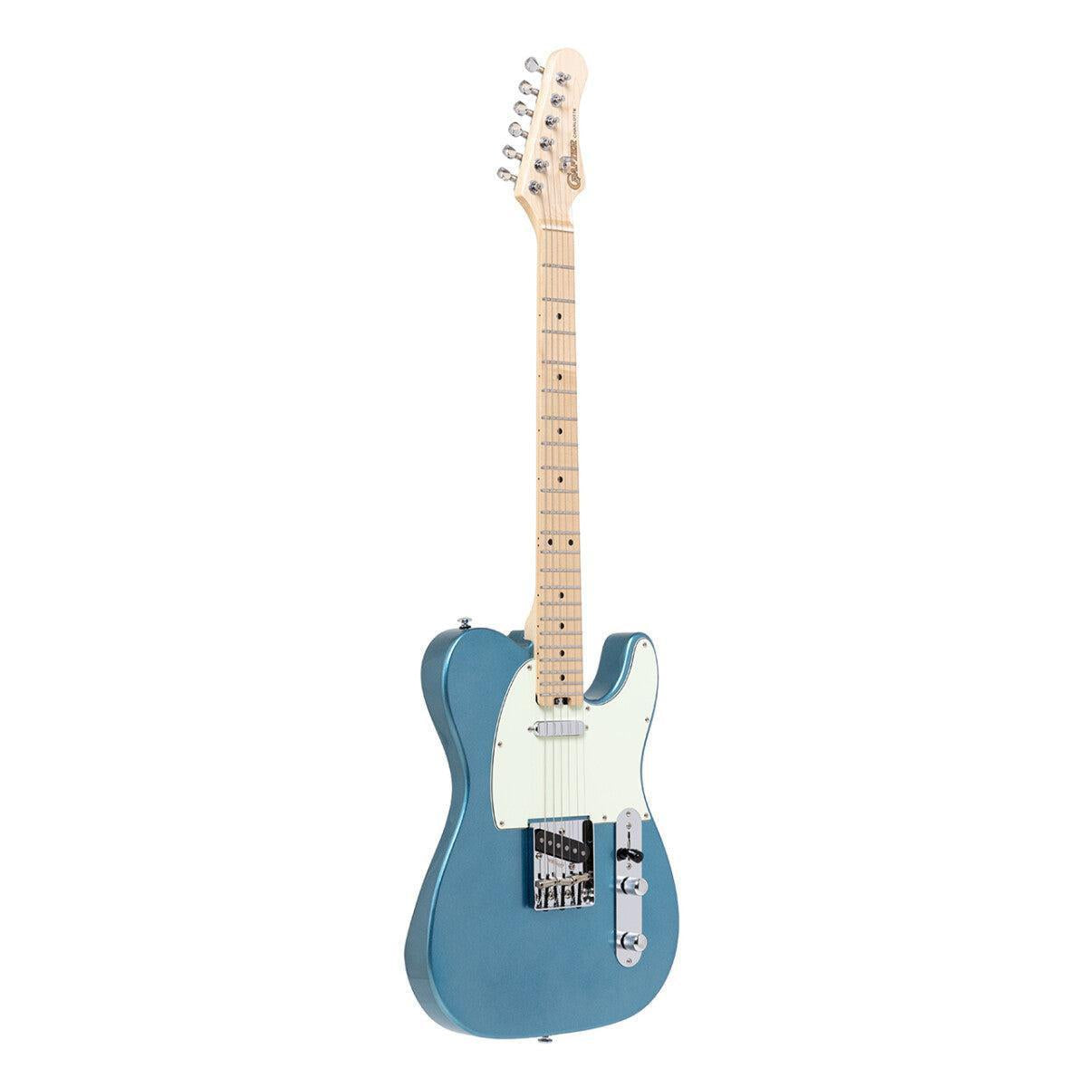 Crafter CHARLOTE TM LPB – T-style elguitar med gigbag (Lake Placid Blue)