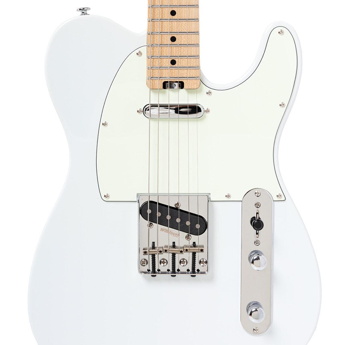 Crafter CHARLOTE TM OW – T-style elguitar med gigbag (Olympic White)