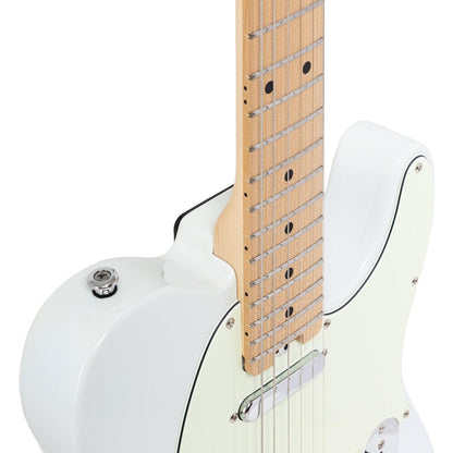 Crafter CHARLOTE TM OW – T-style elguitar med gigbag (Olympic White)