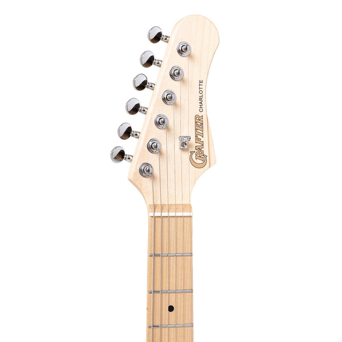 Crafter CHARLOTE TM OW – T-style elguitar med gigbag (Olympic White)