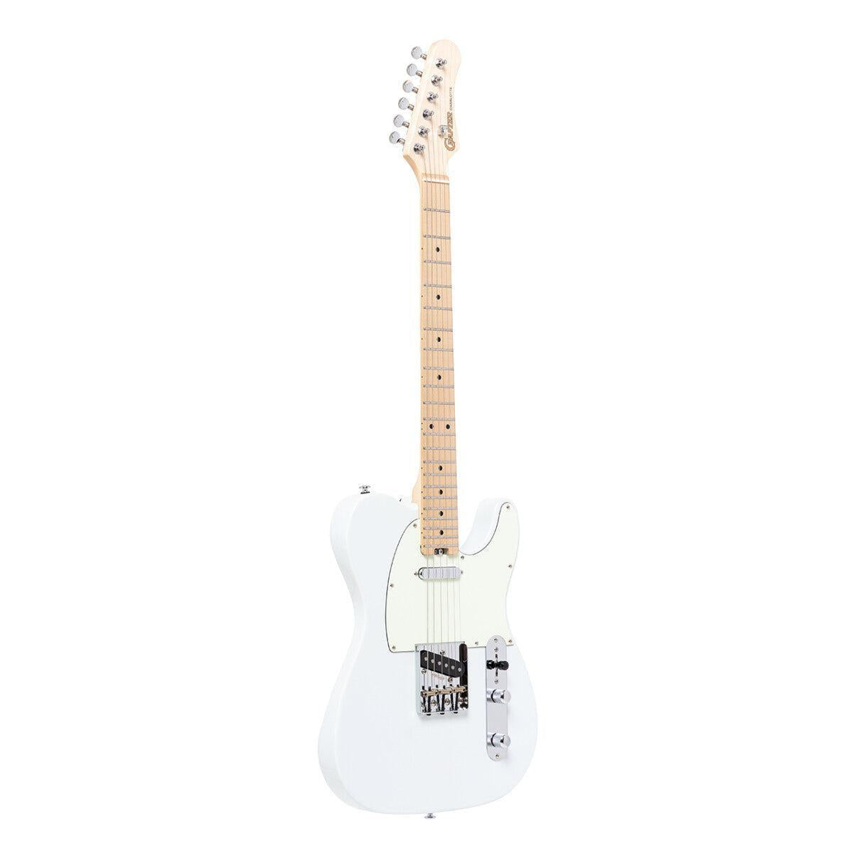 Crafter CHARLOTE TM OW – T-style elguitar med gigbag (Olympic White)