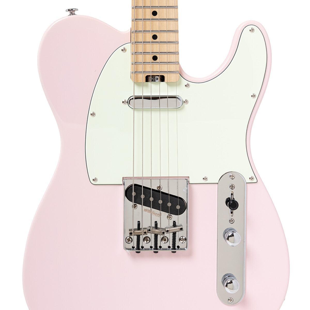 Crafter CHARLOTE TM SP – T-style elguitar med gigbag (Seoul Pink)