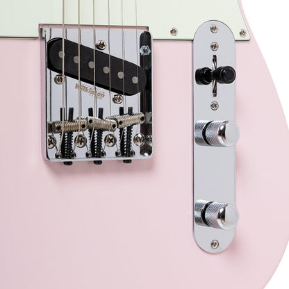 Crafter CHARLOTE TM SP – T-style elguitar med gigbag (Seoul Pink)
