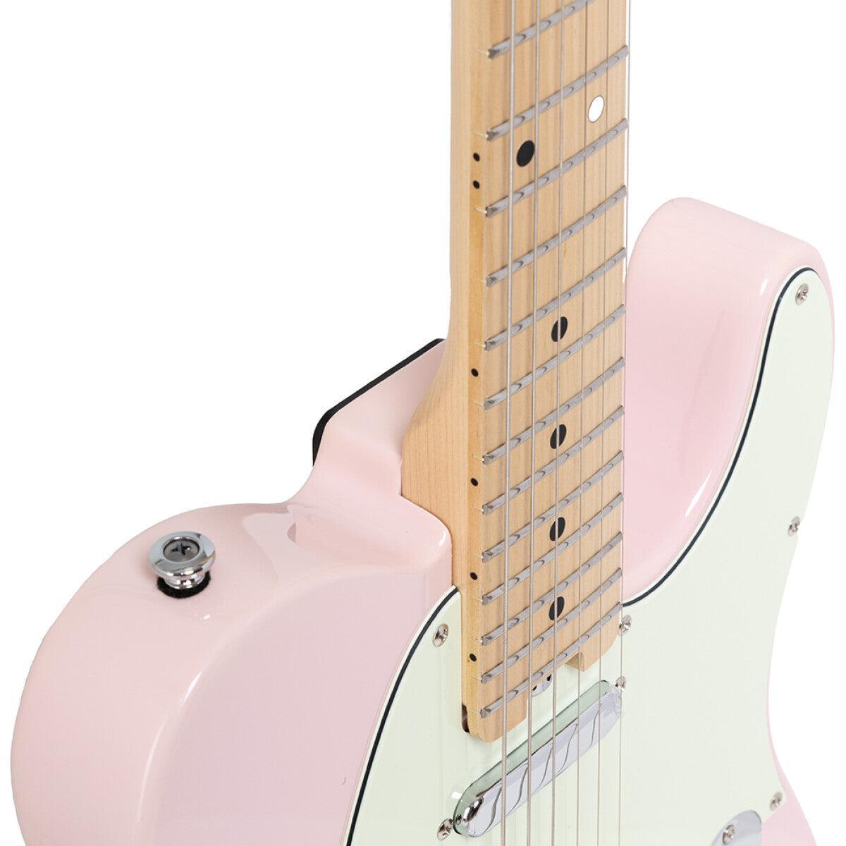 Crafter CHARLOTE TM SP – T-style elguitar med gigbag (Seoul Pink)