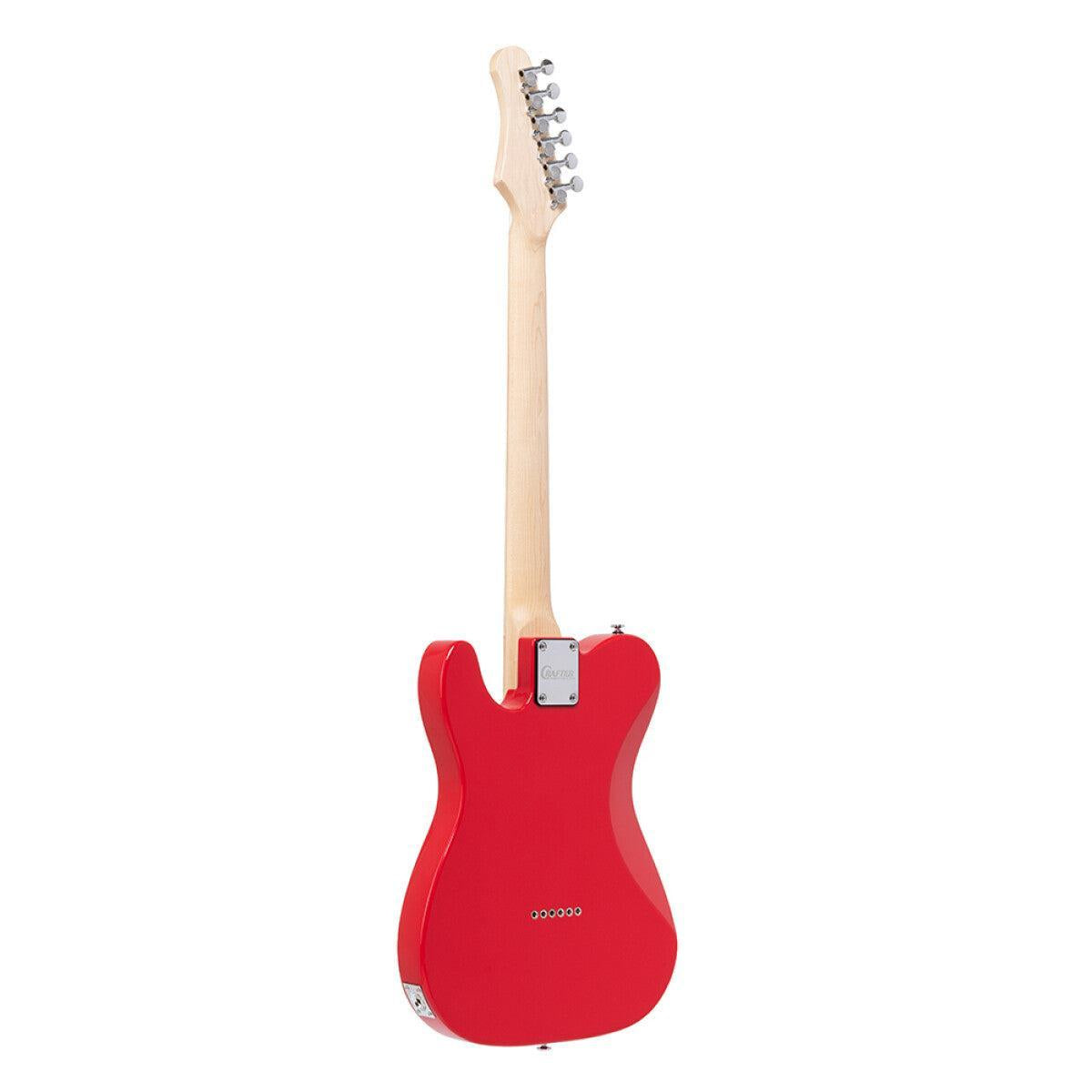 Crafter CHARLOTE TM VR – T-style elguitar med gigbag (Vintage Red)