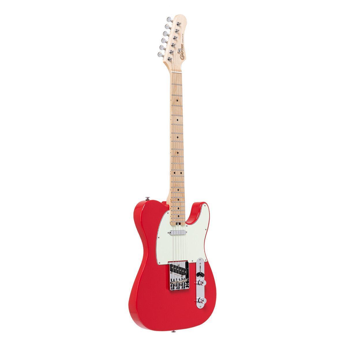 Crafter CHARLOTE TM VR – T-style elguitar med gigbag (Vintage Red)