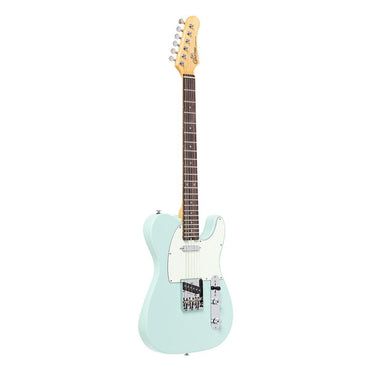 Crafter CHARLOTE TR AG – T-style elguitar med gigbag (Area Green)