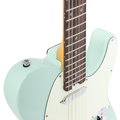 Crafter CHARLOTE TR AG – T-style elguitar med gigbag (Area Green)