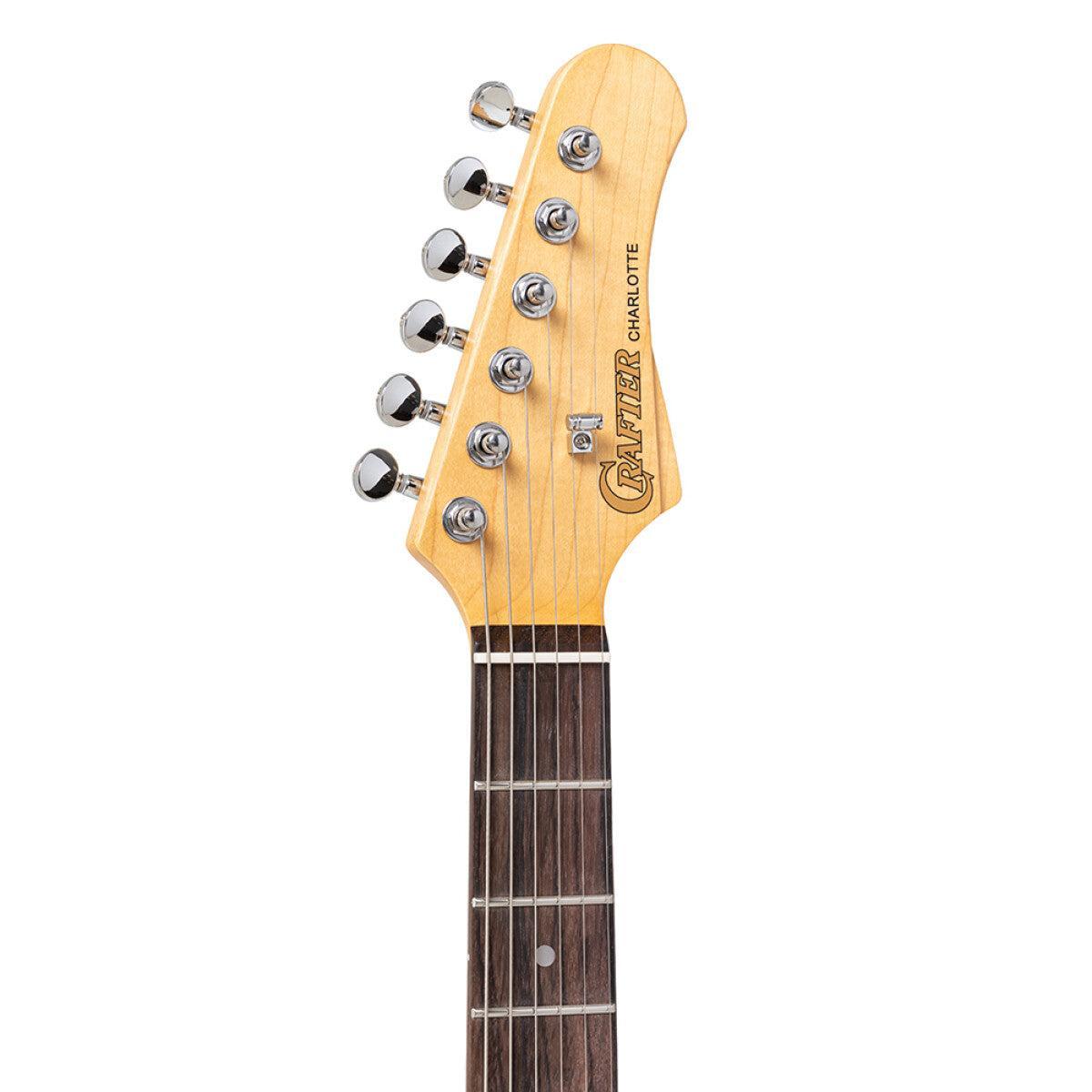 Crafter CHARLOTE TR AG – T-style elguitar med gigbag (Area Green)