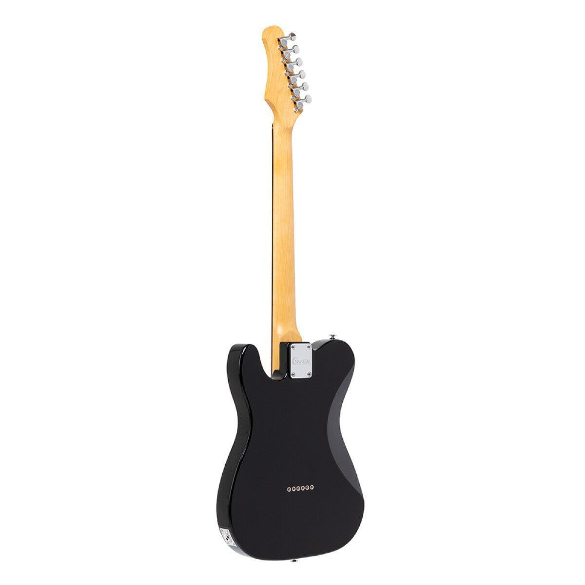 Crafter CHARLOTE TR CBK – T-style elguitar med gigbag (Cosmic Black)