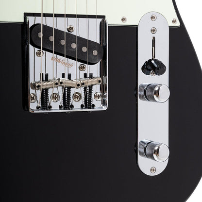 Crafter CHARLOTE TR CBK – T-style elguitar med gigbag (Cosmic Black)