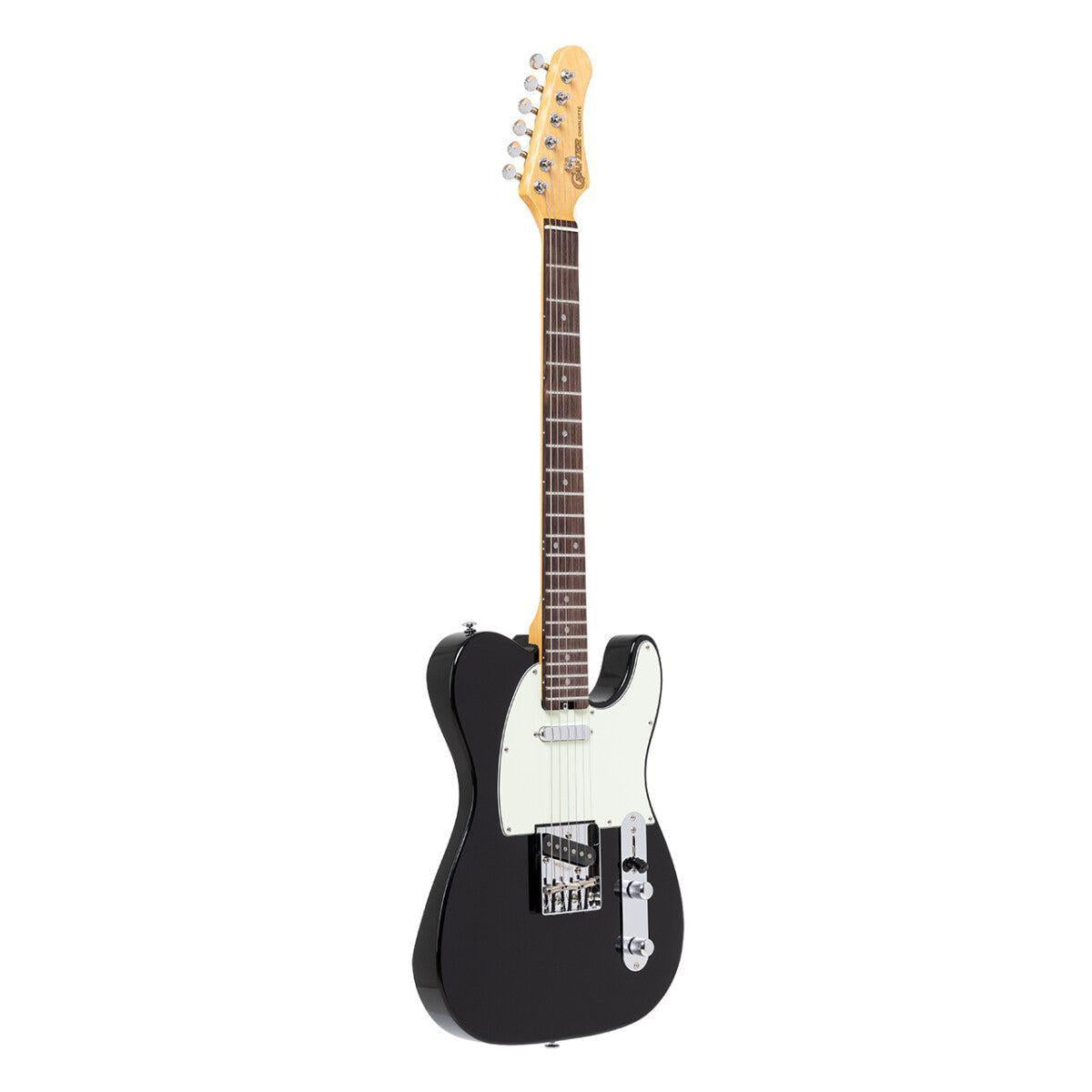 Crafter CHARLOTE TR CBK – T-style elguitar med gigbag (Cosmic Black)