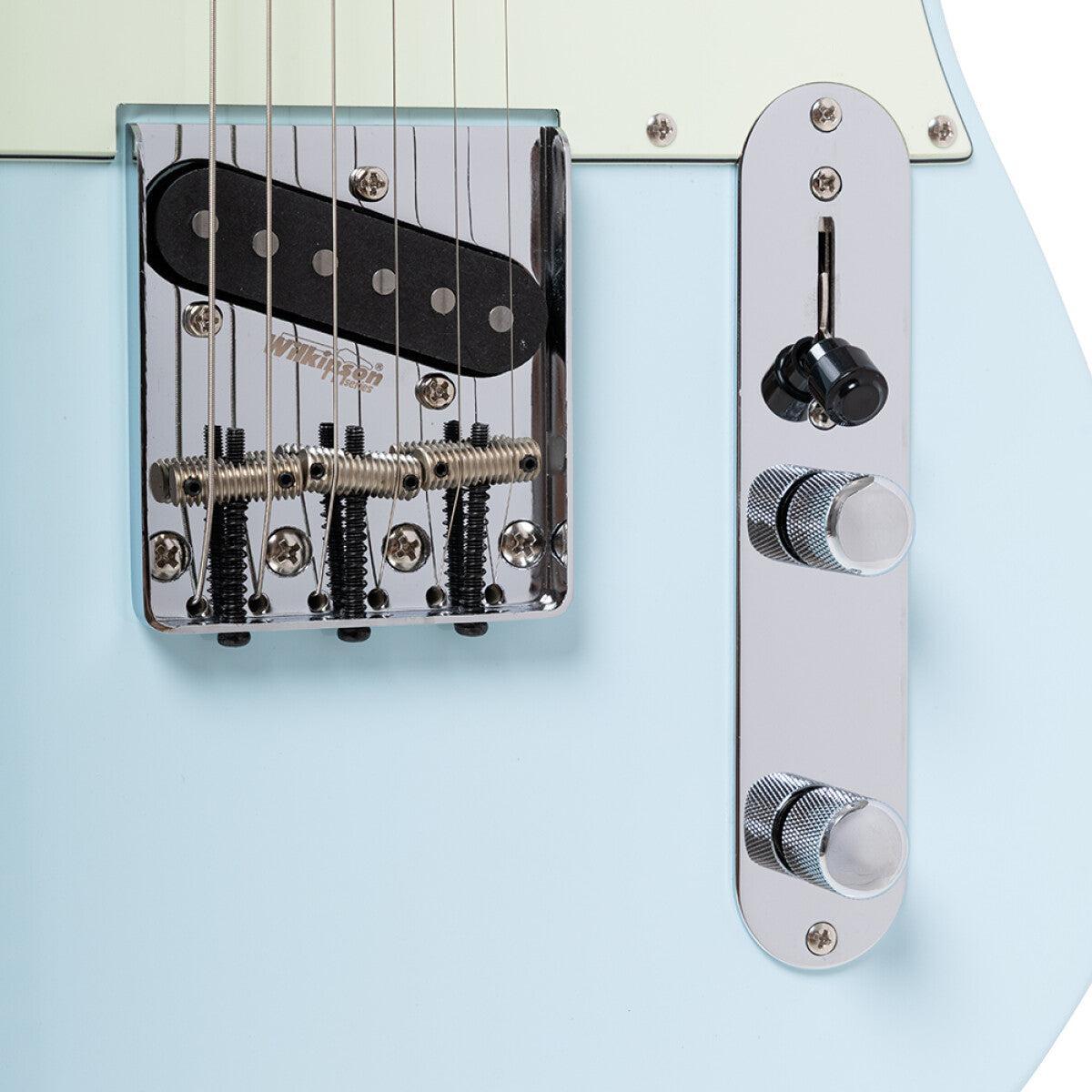 Crafter CHARLOTE TR DB – T-style elguitar med gigbag (Day Blue)