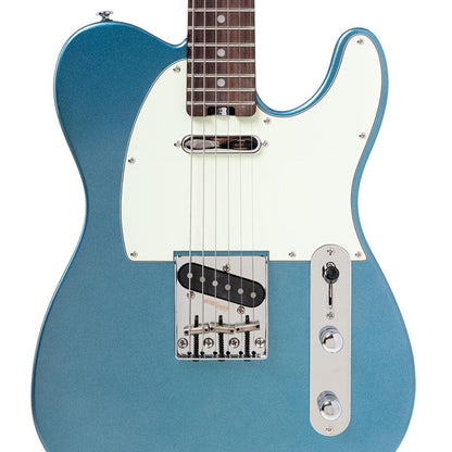 Crafter CHARLOTE TR LPB – T-style elguitar med gigbag (Lake Placid Blue)