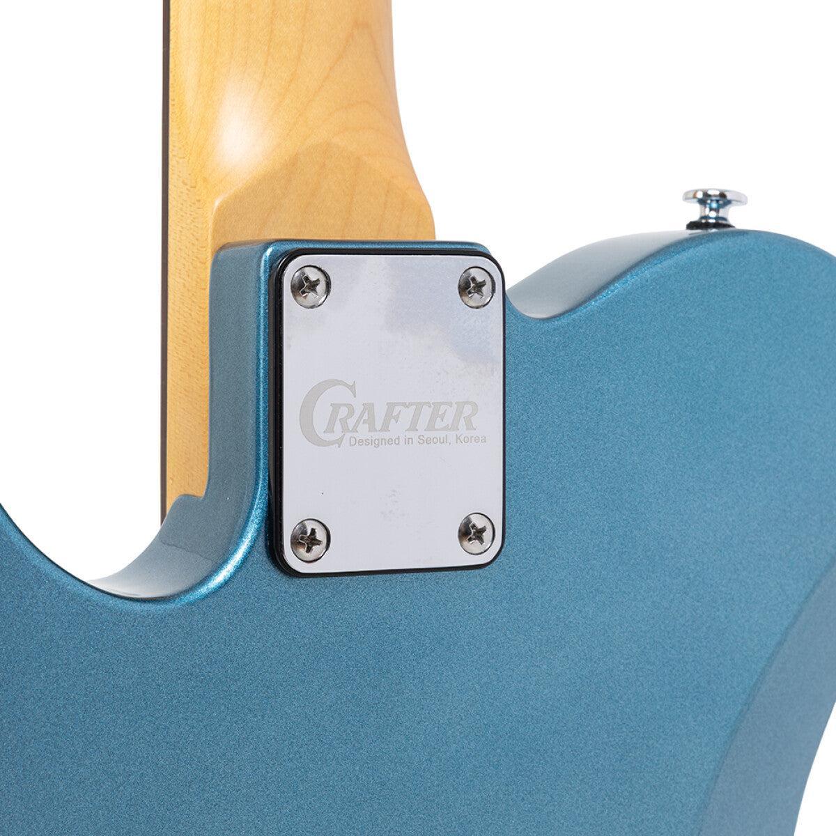 Crafter CHARLOTE TR LPB – T-style elguitar med gigbag (Lake Placid Blue)