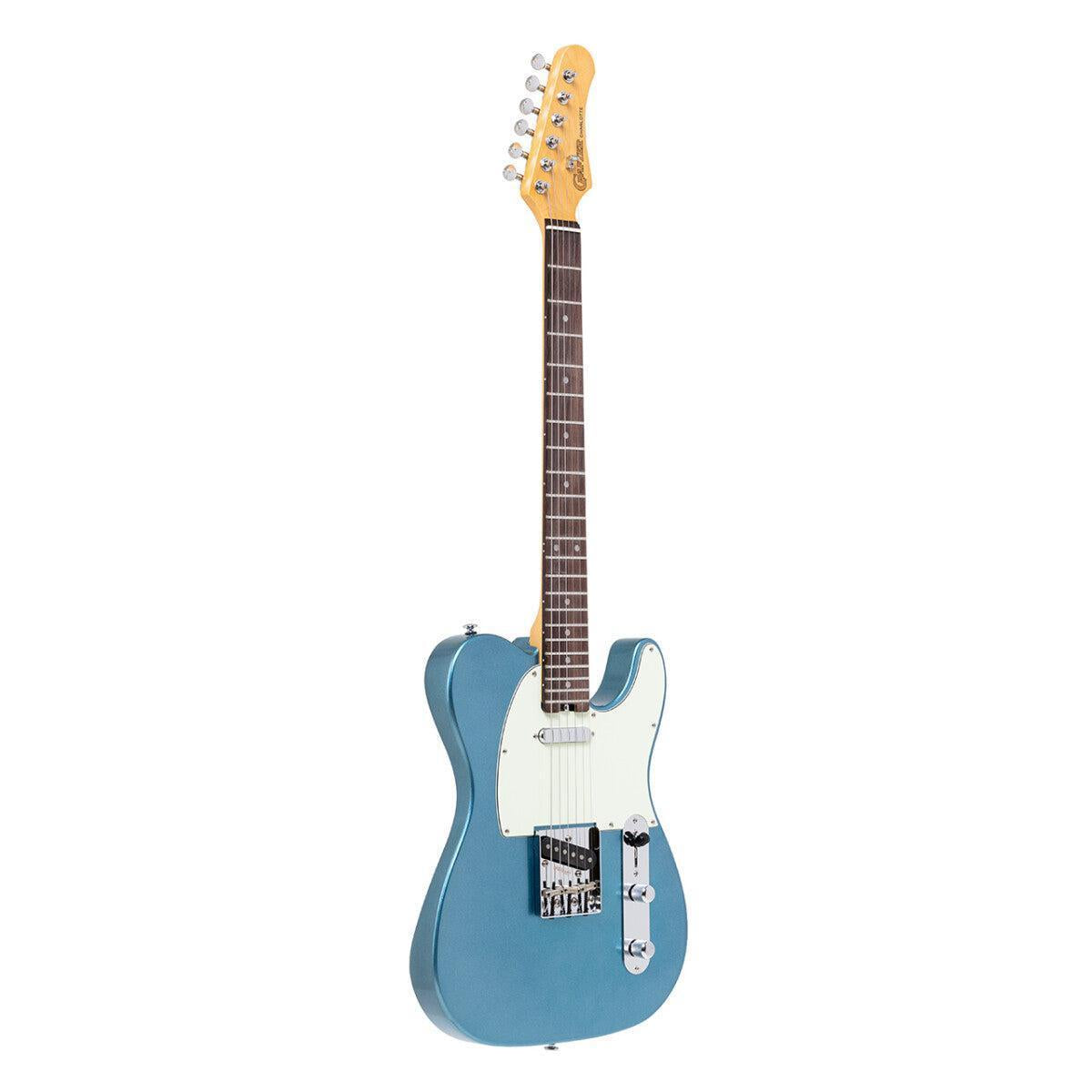 Crafter CHARLOTE TR LPB – T-style elguitar med gigbag (Lake Placid Blue)