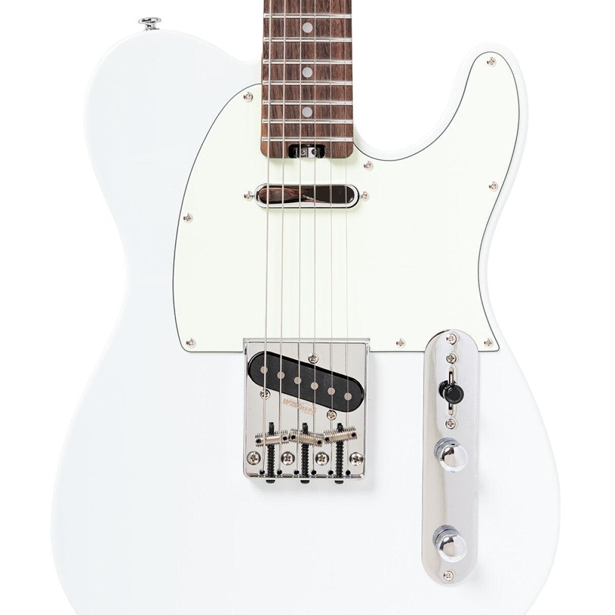 Crafter CHARLOTE TR OW – T-style elguitar med gigbag (Olympic White)