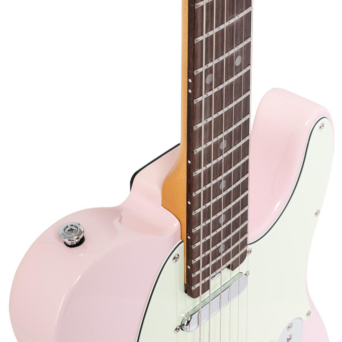Crafter CHARLOTE TR SP – T-style elguitar med gigbag (Seoul Pink)