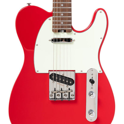 Crafter CHARLOTE TR VR – T-style elguitar med gigbag (Vintage Red)