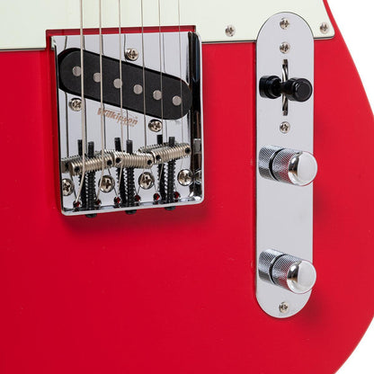 Crafter CHARLOTE TR VR – T-style elguitar med gigbag (Vintage Red)