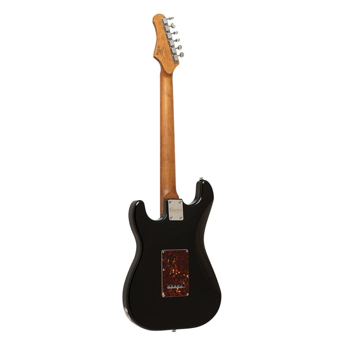 Crafter CREMA SVVSM CB – S-style elguitar HSS med gigbag (Cosmic Black)