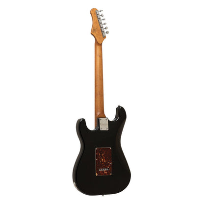 Crafter CREMA SVVSM CB – S-style elguitar HSS med gigbag (Cosmic Black)