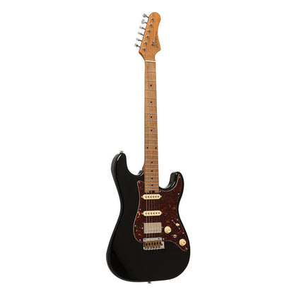 Crafter CREMA SVVSM CB – S-style elguitar HSS med gigbag (Cosmic Black)