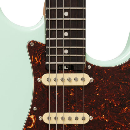 Crafter CREMA SVVSR AG Crema Series S-type Elguitar – Solid Body | Ara Green Finish + Gigbag