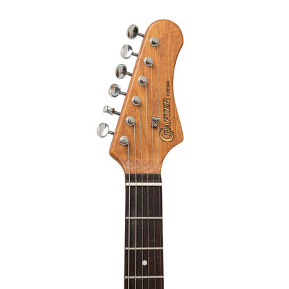 Crafter CREMA SVVSR AG Crema Series S-type Elguitar – Solid Body | Ara Green Finish + Gigbag
