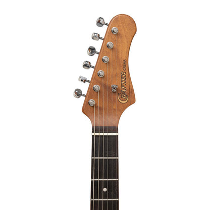 Crafter CREMA SVVSR VR – S-style elguitar HSS med gigbag (Vintage Red)