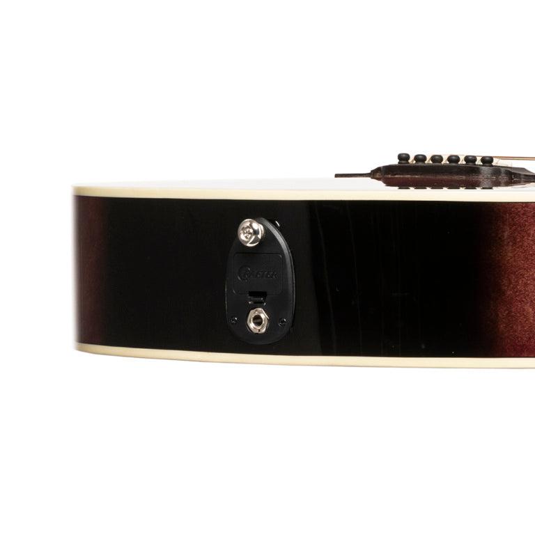 Crafter E/A mini jumbo guitar,  Flamed Maple Violin
