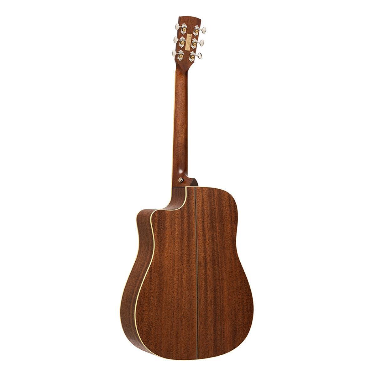 Crafter ES-MAHO DCE NAT – Dreadnought western guitar i massivt mahogni med cutaway