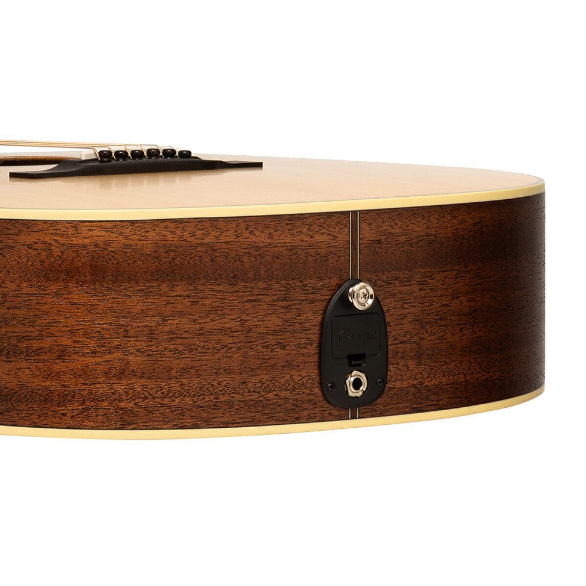 Crafter ES-MAHO DCE NAT – Dreadnought western guitar i massivt mahogni med cutaway