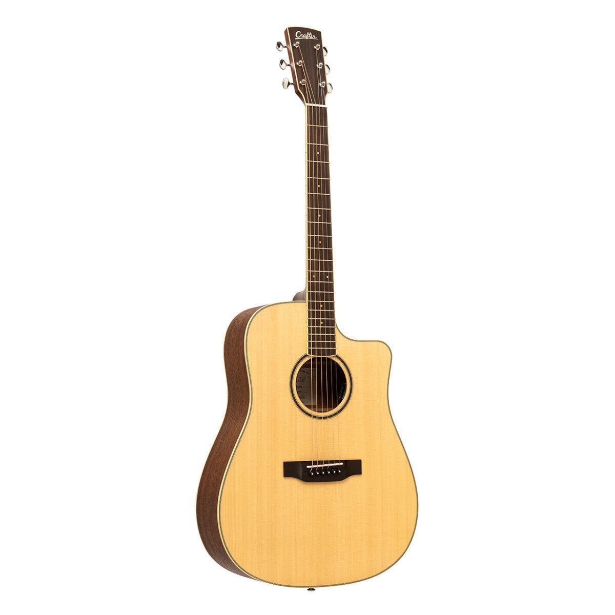 Crafter ES-MAHO DCE NAT – Dreadnought western guitar i massivt mahogni med cutaway