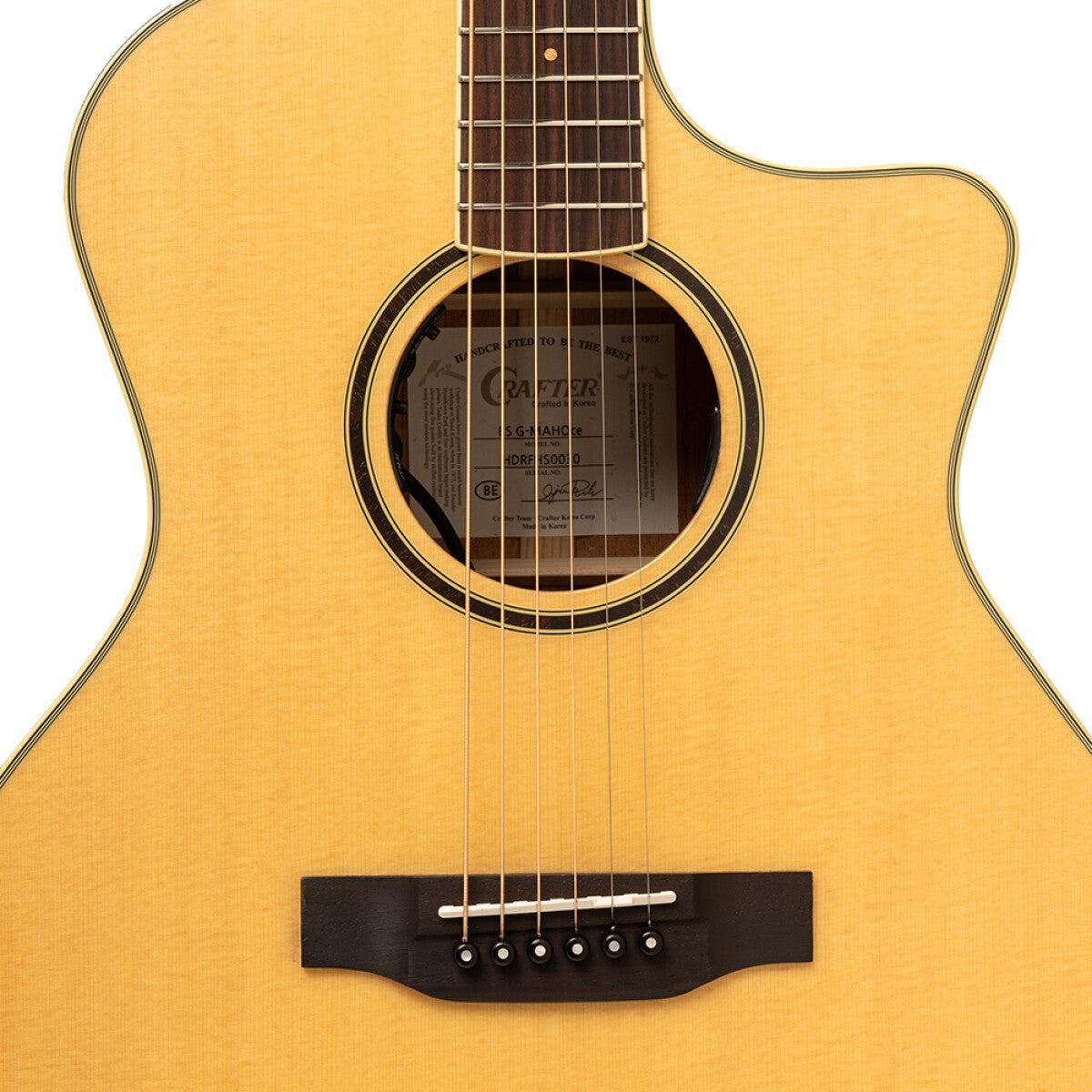 Crafter ES-MAHO GCE NAT – Grand Auditorium western guitar i massivt mahogni