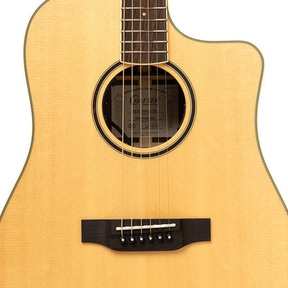 Crafter ES-OVKG DCE NAT – Dreadnought western guitar i massivt ovangkol