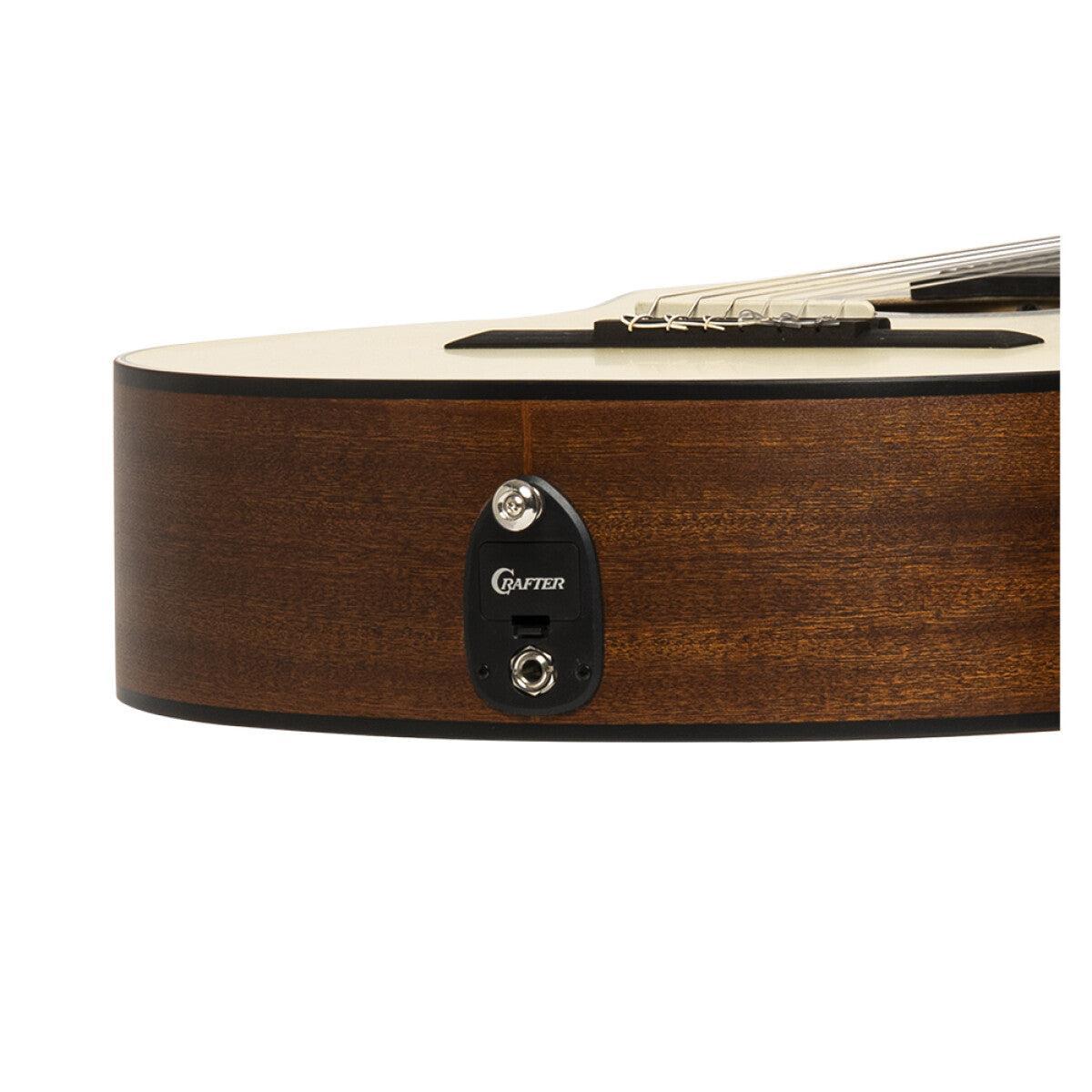 Crafter HC100-CE-N – Silver Series 100 klassisk elektrisk guitar med cutaway (Natural)