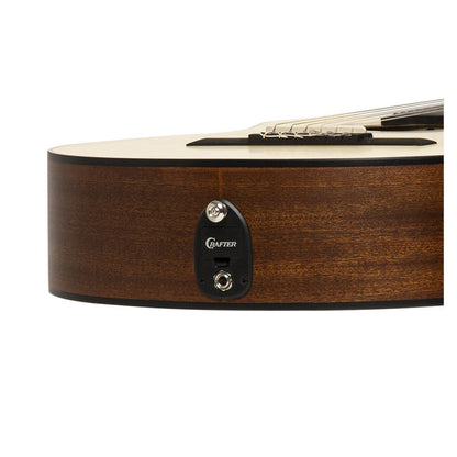Crafter HC100-CE-N – Silver Series 100 klassisk elektrisk guitar med cutaway (Natural)