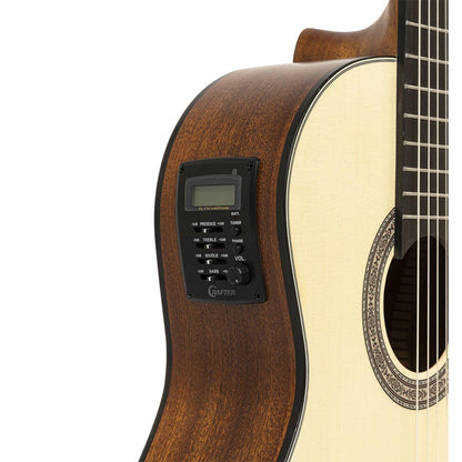 Crafter HC100-CE-N – Silver Series 100 klassisk elektrisk guitar med cutaway (Natural)